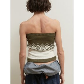 NORDIC BUTTON TOP [KHAKI]