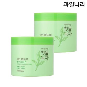 과일나라 첫물녹차 프레시 클렌징크림 300g x 2개[30332358]