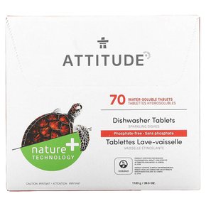 ATTITUDE 애티튜드 식기세척기 세제 70타블렛 수용성