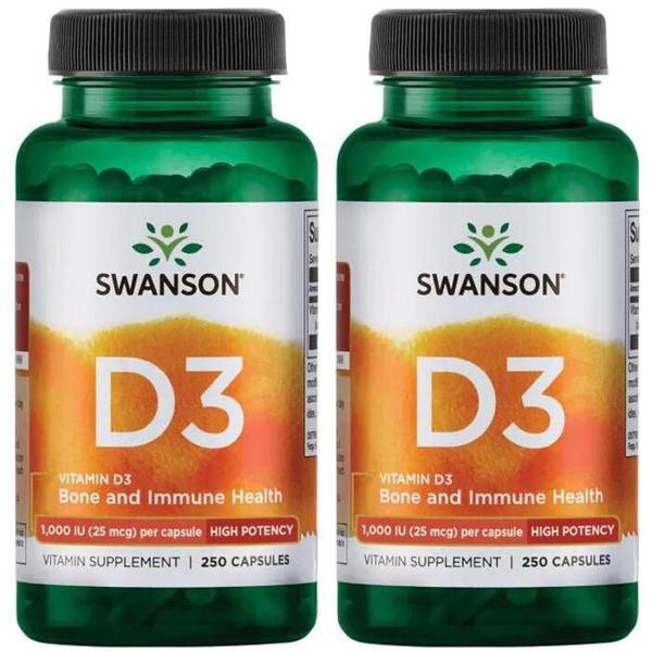 스완슨 프리미엄 비타민D3 1000IU 250캡슐 2병 SW1030