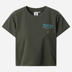 DOD 소로나 백그래픽 반팔 티셔츠 여자(D.CHARCOAL GREY)