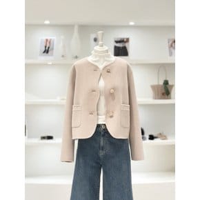 [여주점] 여성 캐시미어 블렌디드 스칼럽 숏 코트 (L261MSH503)