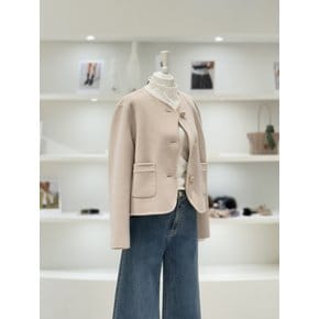 [여주점] 여성 캐시미어 블렌디드 스칼럽 숏 코트 (L261MSH503)