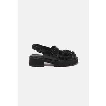 슈콤마보니 New flower bomb loafer sandal(black) DG2DS25006BLK