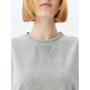 LISSE VELOUR SWEATSHIRT(GREY)