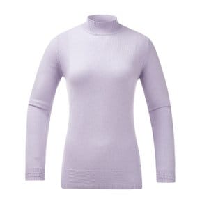 여성 캐시미어 혼방 반터틀 스웨터 라이트 퍼플 (LCZ240281)