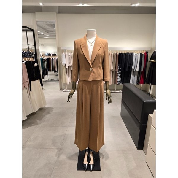 [파주점] 세트 모던 크롭 자켓 + 투턱 와이드 팬츠 JS4B0JK482,JS4B0SL482