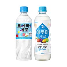 [한번에먹자] 토레타 제로 500ml 12페트 + 이프로 아쿠아제로 500ml 12페트, 총 24페트