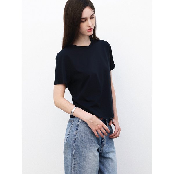 Signature silket T-shirt - BLACK