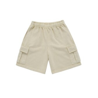 아크메드라비 BASIC LOGO PIGMENT WASHING CARGO SHORT PANTS BEIGE 피그먼트워싱카고팬숏팬츠 SPLBPC-BEG