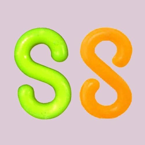 플라스틱 연결고리 S형 주차 출입금지 체인고리 6mm(1)