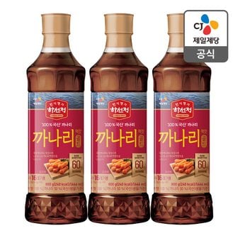 CJ제일제당 [본사배송] 하선정 까나리액젓 골드 800g X 3개