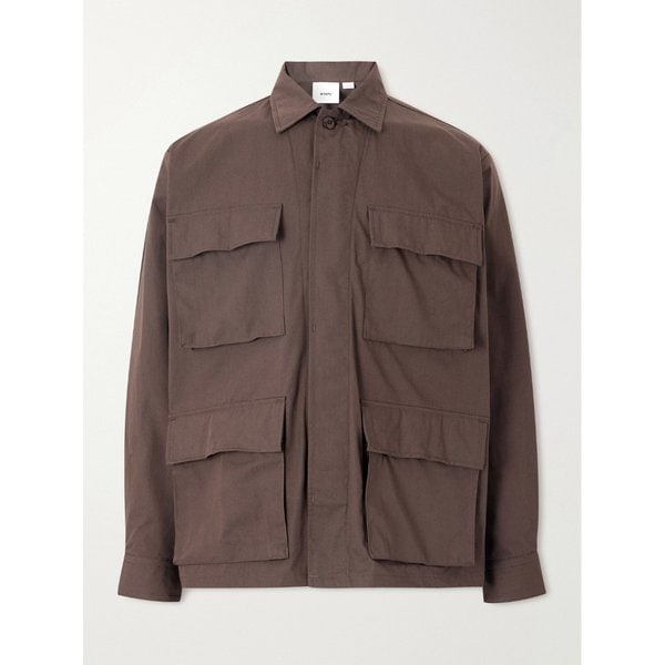 로고 프린트 코튼 블렌드 코듀라 오버셔츠 46376663163041757