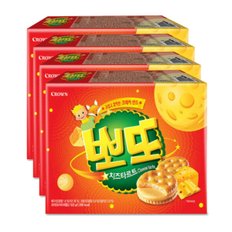 크라운 뽀또 치즈타르트 322g 4팩