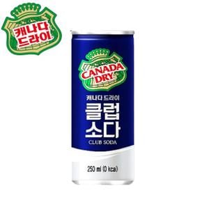 탄산음료 캐나다 드라이 클럽소다 250ml 30개 / 캔음료