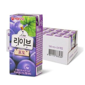 서울우유 리이브포도190ml x 24개