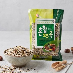 [2025년산/무료배송]혼합25곡3kg