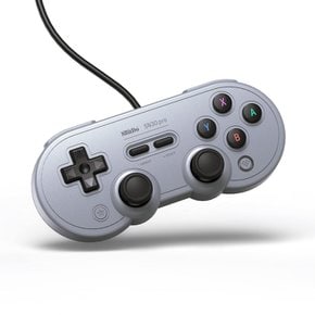 8bitdo SN30 프로 USB 게임 패드 윈도우 스위치용 유선 게임 컨트롤러 (그레이 버전)