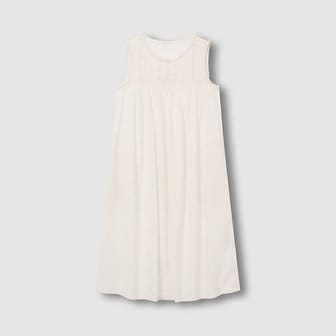 JAJU 여 아일렛 민소매 파자마 원피스 J205203019006