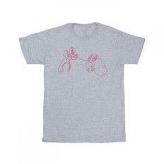 영국직구 디즈니  여아용 레이디 앤 더 트램프 스파게티 아웃라인 코튼 티셔츠