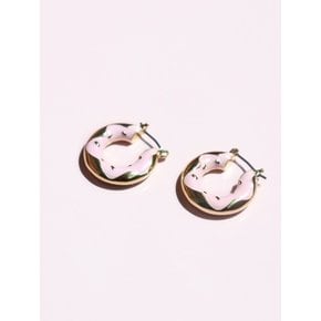 PINK GLAZED DONUT EARRINGS