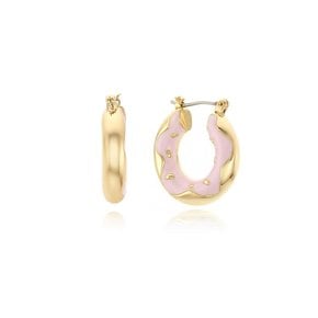 PINK GLAZED DONUT EARRINGS