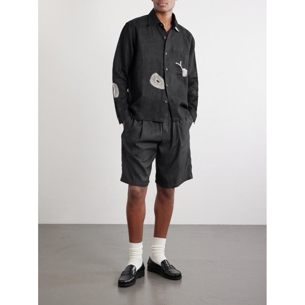 카틱 리서치 리페어 자수 린넨 셔츠 46376663162975510