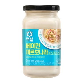 백설 파스타소스 베이컨 까르보나라 파스타소스 355g x4개