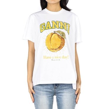 가니 여성 반팔 티셔츠 (T3529 151 BRIGHT WHITE) 25SS