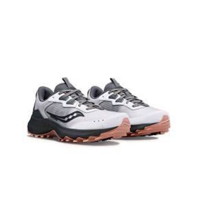 우먼 Saucony 아우라 TR 트레일 러닝 트레이너 운동화 인 fog 앤 lotus 9299135