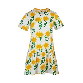 [스텔라매카트니 키즈] 여아 선플라워 프린트 티셔츠 드레스 TU1A21 Z1638 101MC (12-14+)
