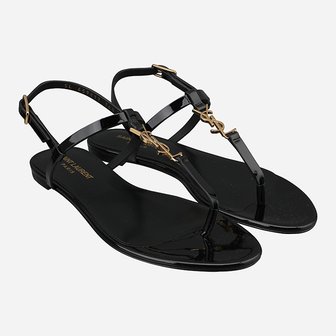 생로랑 [시흥점] 5F 659817 B8IKK 1000 카산드라 플랫 샌들 페이던트