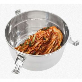 밀폐용기 스텐 원형 20cm 냉장고 수납 보관용기