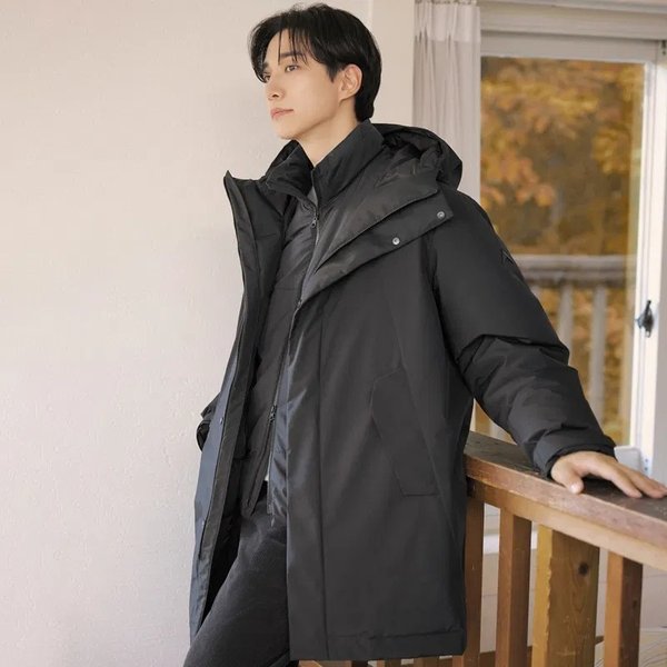 [부산점] 남성 벤투스 윈드스토퍼 3 IN 1 후디 롱 다운 자켓 7L72056