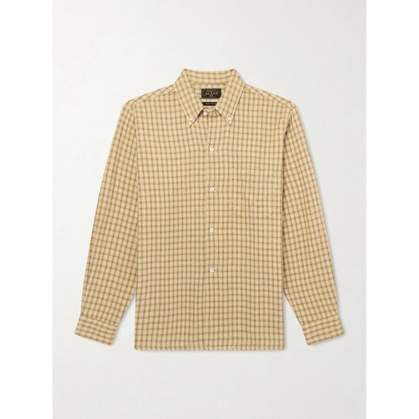 빔스 체크 코튼 버튼다운 칼라 셔츠 46376663162982594