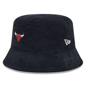 [해외] 1040640 뉴에라 모자 NBA 시카고 불스 Court Sport Terry Bucket Hat Black