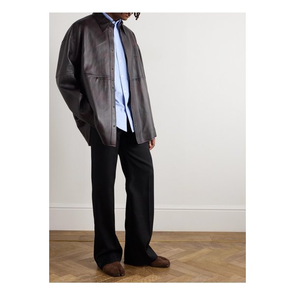 라라오버사이즈 가죽 셔츠 재킷 46376663162902715