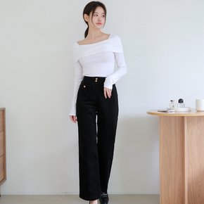 [최초가 79,900원][르포엠]세르니 자카드 코듀로이 세미 부츠컷 팬츠