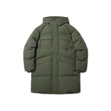 브롬톤 [브롬톤런던][P234UDW230]래글런 후드 구스 롱 다운 RAGLAN HOOD GOOSE LONG DOWN - KHAKI