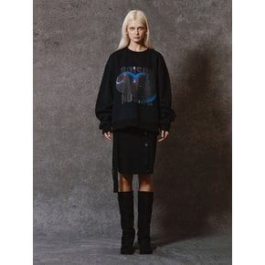 POISONED APPLE SWEATSHIRT - BLACK