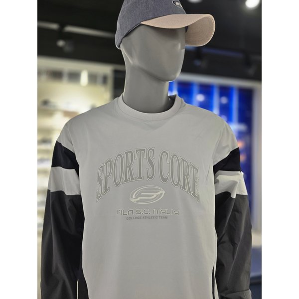 [파주점] 공용 컬러블럭 우븐맨투맨(FS2POH1110X-DGY)