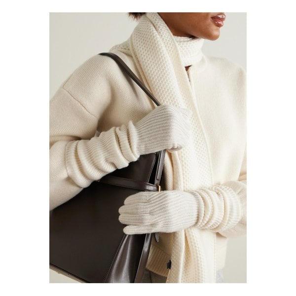 아치4 제시 골지 캐시미어 장갑 아이보리 1647597346590858
