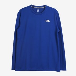 M 노스페이스티셔츠 UQC NI7TN50H 피케 로고 긴팔티 ROYAL BLUE