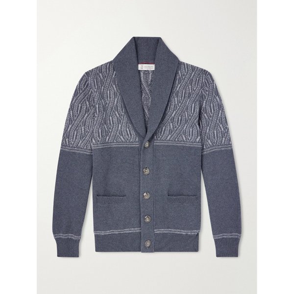 브루넬로쿠치넬리 숄 칼라 코튼 가디건 46376663163115443