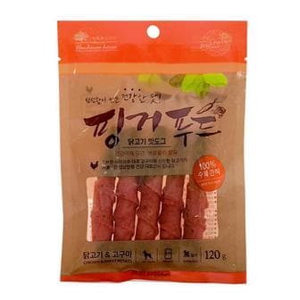 셀러허브 아침애 핑거푸드 닭고기 핫도그 120g (닭고기.고구마) (S11524457)