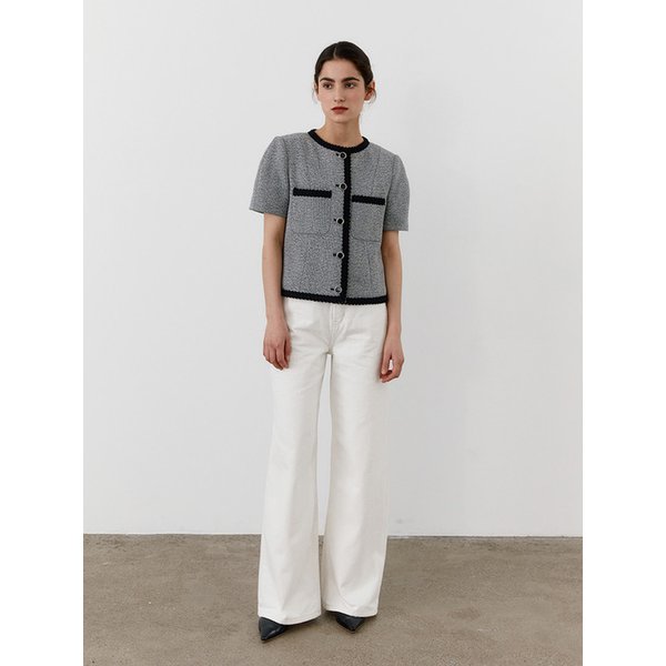 TWR MID-RISE WIDE DENIM  WHITE