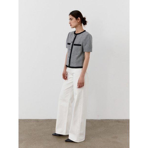 TWR MID-RISE WIDE DENIM  WHITE