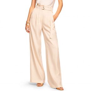 4617111 Ramy Brook Natasha Belted Paperbag Waist Wide Leg Pants