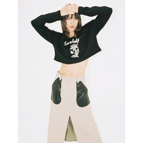 BRIDGET ROSE CROP KNIT_BLACK