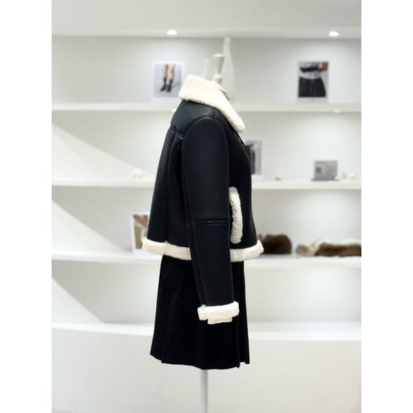 [여주점] 여성 레더 무스탕 (L254PSG755)